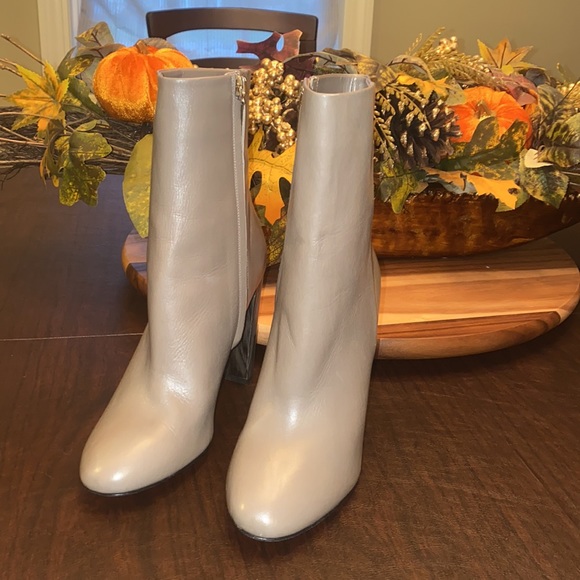 Hugo Boss Taupe Leather Boots - Picture 4 of 8